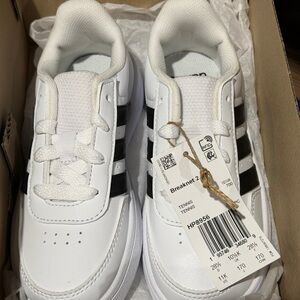 Size 11K Adidas Breaknet 2.0 K Black And White HP8956 Brand New In Box